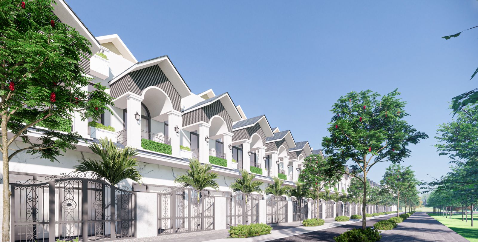 nha pho long an nhieu loi the thu hut dau tu