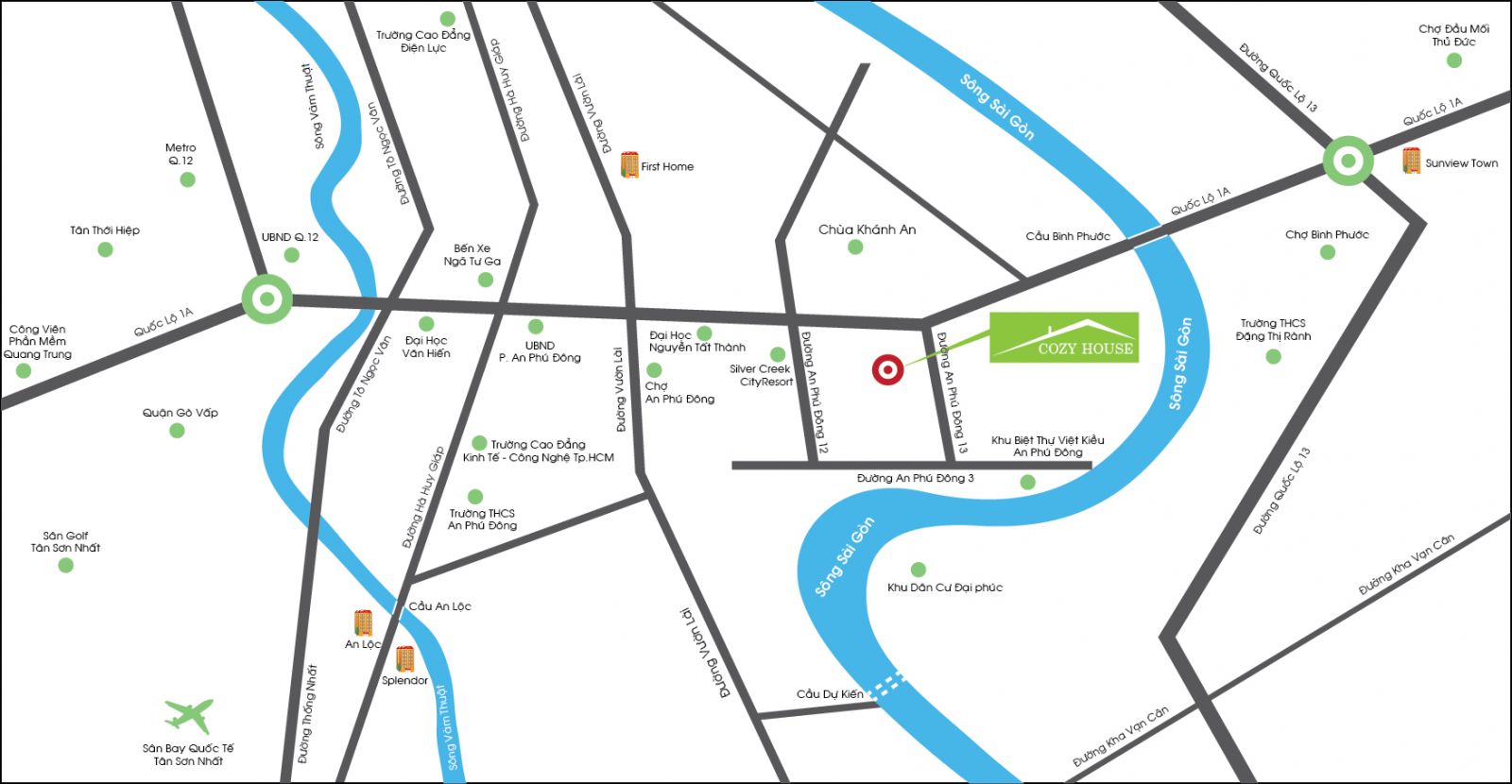 Vị trí dự án Cozy House